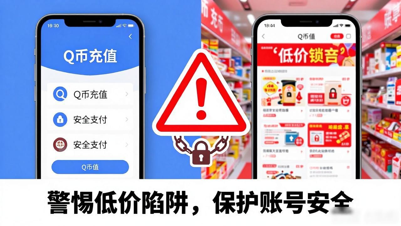 数字虚拟货币q币充值_警惕低价Q币平台风险_Q币充值安全攻略