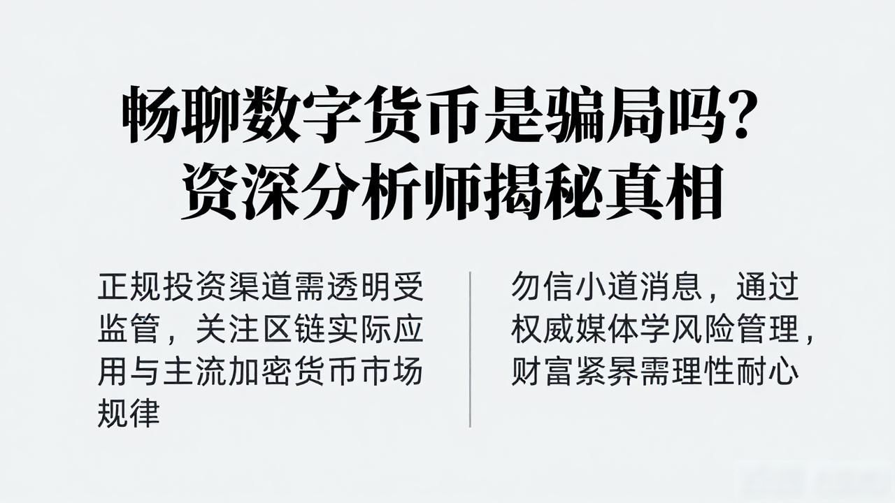 数字货币投资风险_畅聊数字货币骗局_畅聊数字货币是真的吗