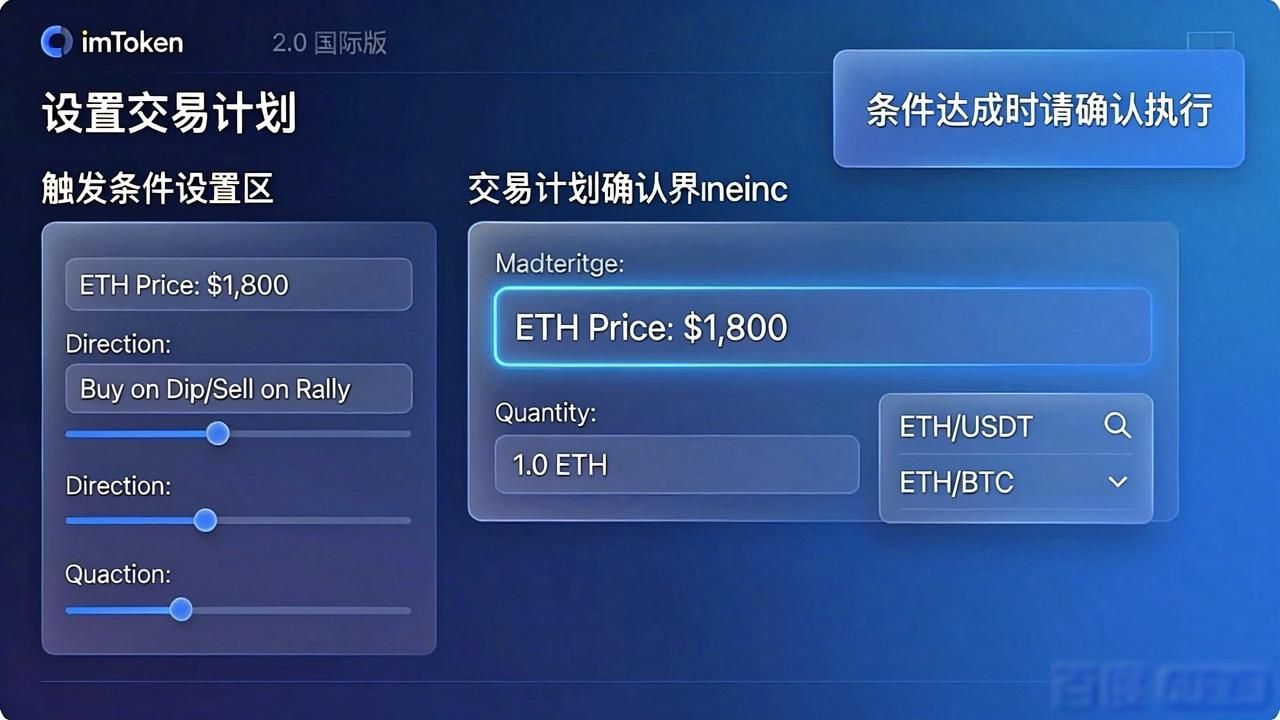 imToken 2.0 自动交易 功能使用_imToken 2.0 国际版 交易计划 设置_如何在imToken官网下载2.0国际版上创建交易计划?